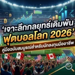 เจาะลึกกลยุทธ์เดิมพัน ฟุตบอลโลก 2026: คู่มือฉบับสมบูรณ์สำหรับนักลงทุนมืออาชีพ